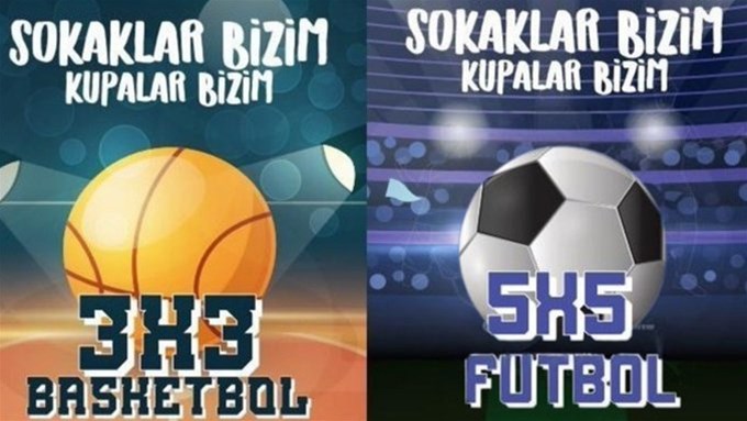 “Sokaklar Bizim” 3x3 Basketbol ve 5x5 Futbol Gençlik Kupası başlıyor.